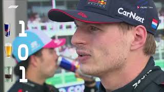 Max Verstappen - Post race interview - Drinking game - Miami - 2023