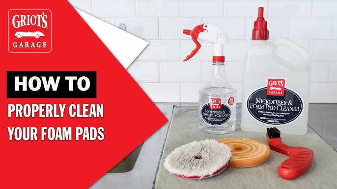 Griots Garage 11078 - Microfiber & Foam Pad Cleaner 35oz w/o Sprayer