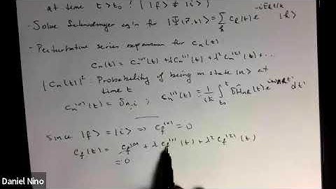 8.4 Transition probability between states due to time-dependent perturbation