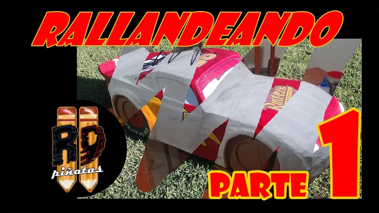 Piñata de Rayo Mcqueen - Paso a paso - parte 1