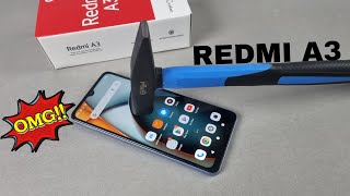 Redmi A3 Screen Scratch & Gorilla Glass 3 Test 🔨⛏️