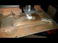 Carving crobot into wood on a shapeoko 3