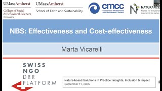 Webinar 3 - Implementing Nature-based Solutions with Academic Insight - Marta Vicarelli