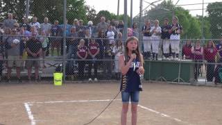 Kyla Ahlstrom National Anthem Play PLHS Night 2016 Details