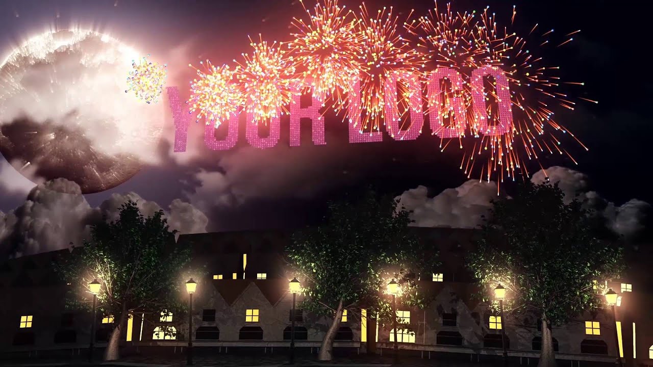 Firework Holiday Logo After Effects Template