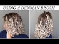 How to use the Denman Brush on 2b-3a Curls | Wet to Dry Routine