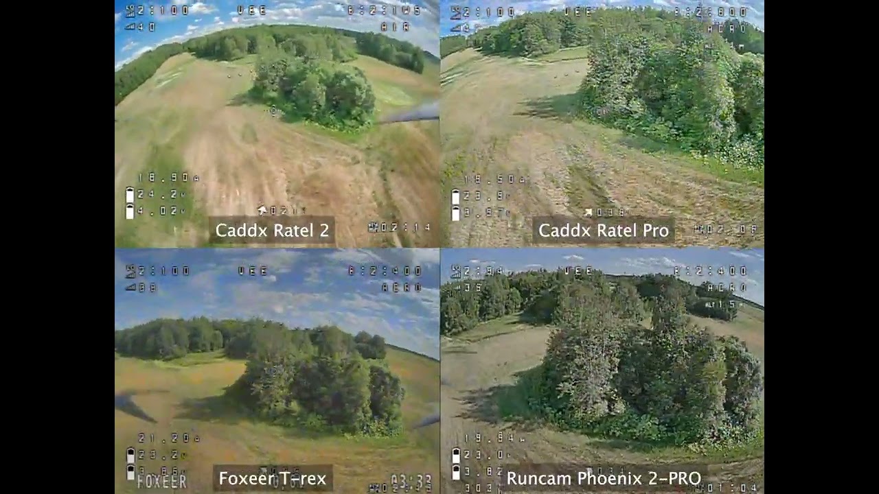 FPV Analog Camera testing | Caddx Ratel 2 | Caddx Ratel Pro | Foxeer T-Rex | Phoenix 2-PRO