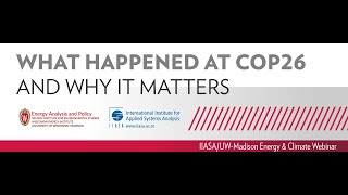 What Happened at COP26 and Why It Matters