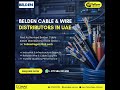 Belden Cable &amp; Wire Distributors in UAE | Industrial &amp; Network Cables | Yellow Pages UAE