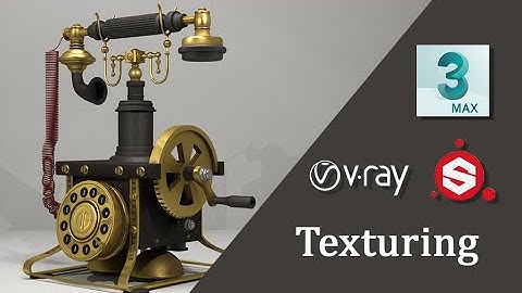 Vintage Telephone - texturing timelapse