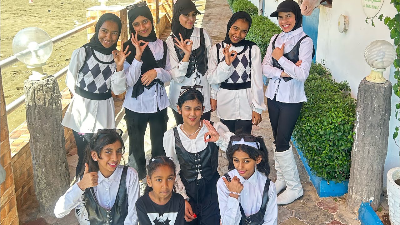 فالخابورة مع التوام في معهد الرحمة/ طاحت زهور من الفرس😭