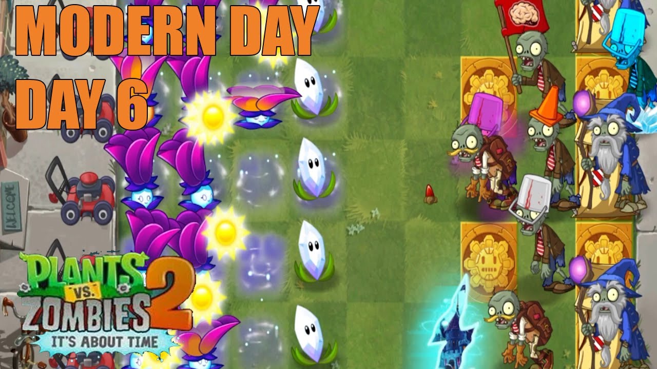 Plants vs Zombies 2 - Modern Day 6 Walkthrough | PvZ 2 | Android ...