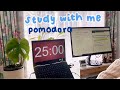 study with me with lofi music | Pomodoro method (25 minutes study x 5 minutes break)