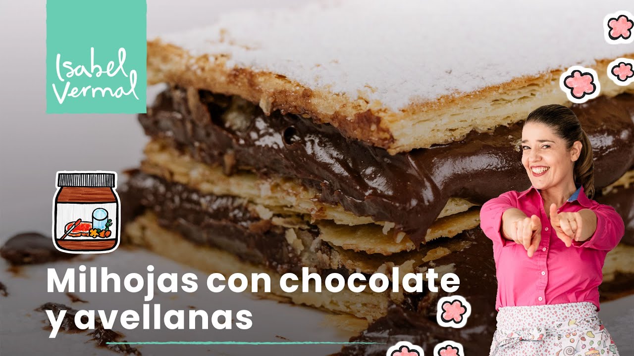 Milhojas con chocolate y Nutella (crema de avellanas)