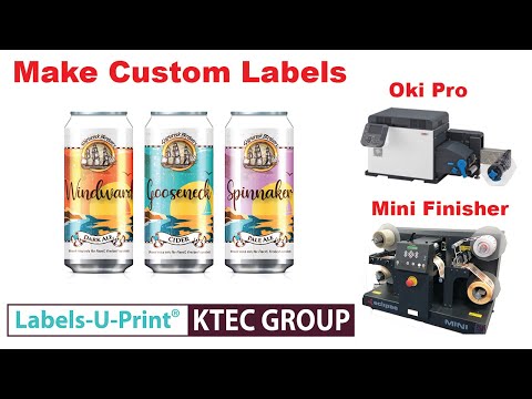 Make your own labels - OKI Pro 1050 + Eclipse Mini Finisher - Labels-U-Print ® - KTEC GROUP UK