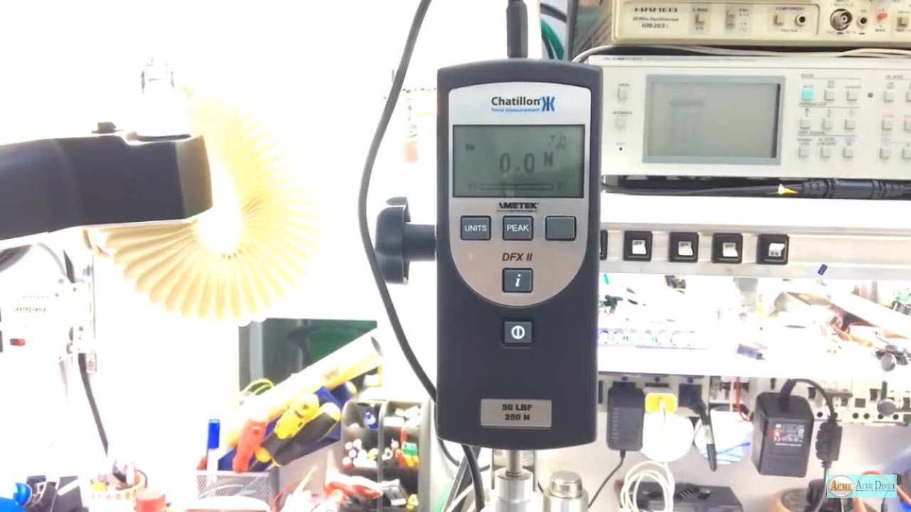 เทสรัน Digital Force Gauges, DFX II, 250 N YouTube
