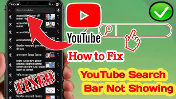 How to Fix YouTube Search Bar Not Showing ((2025)) l YouTube Search Bar Half Showing,,
