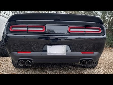 Muffler and Resonator Delete + CarbonFiber Quad Tips on 2022 Dodge