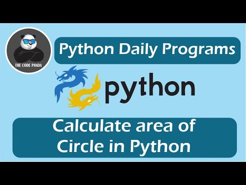 How to calculate area of circle in Python (पाइथन प्रोग्राम में एरिया ऑफ़ सर्किल कैसे कैलकुलेट करे )