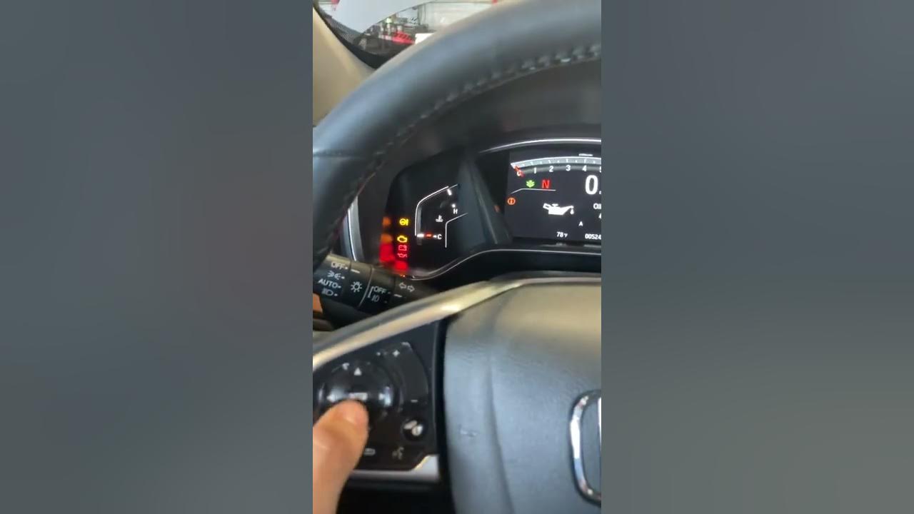 2022 Honda CR-V Oil Maintenance Light Reset - YouTube