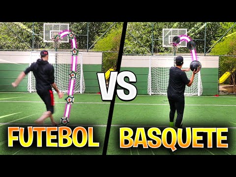 FUTEBOL vs BASQUETE – DESAFIO DUPLO AO MESMO TEMPO!!