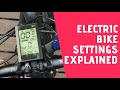 Electric bike S830 display settings explained (use closed captions)