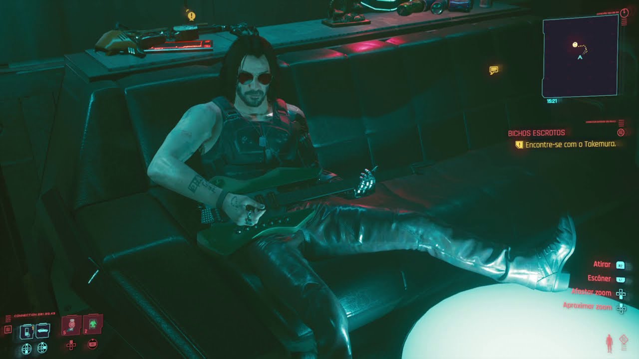 Johnny Silverhand playing "The Beast of Beauclair" from Witcher 3 B&W