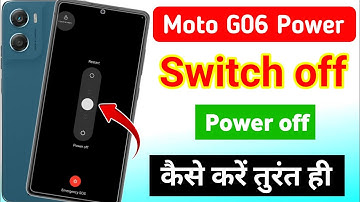 Moto G06 power switch off kaise kare | how to switch off moto G06 power/moto power off 