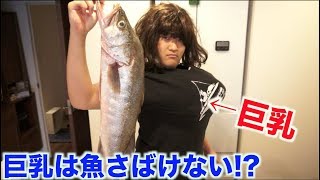 【検証】巨乳の人は魚さばけないって本当？？