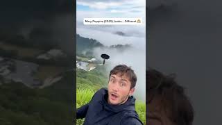 He smiled for the camera… and the wild swiped his umbrella mid-shot