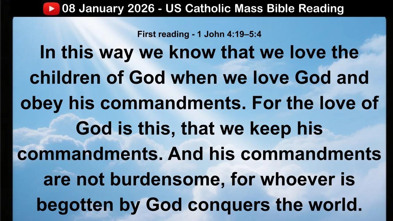 08 January 2026 US Catholic Mass  Bible Reading