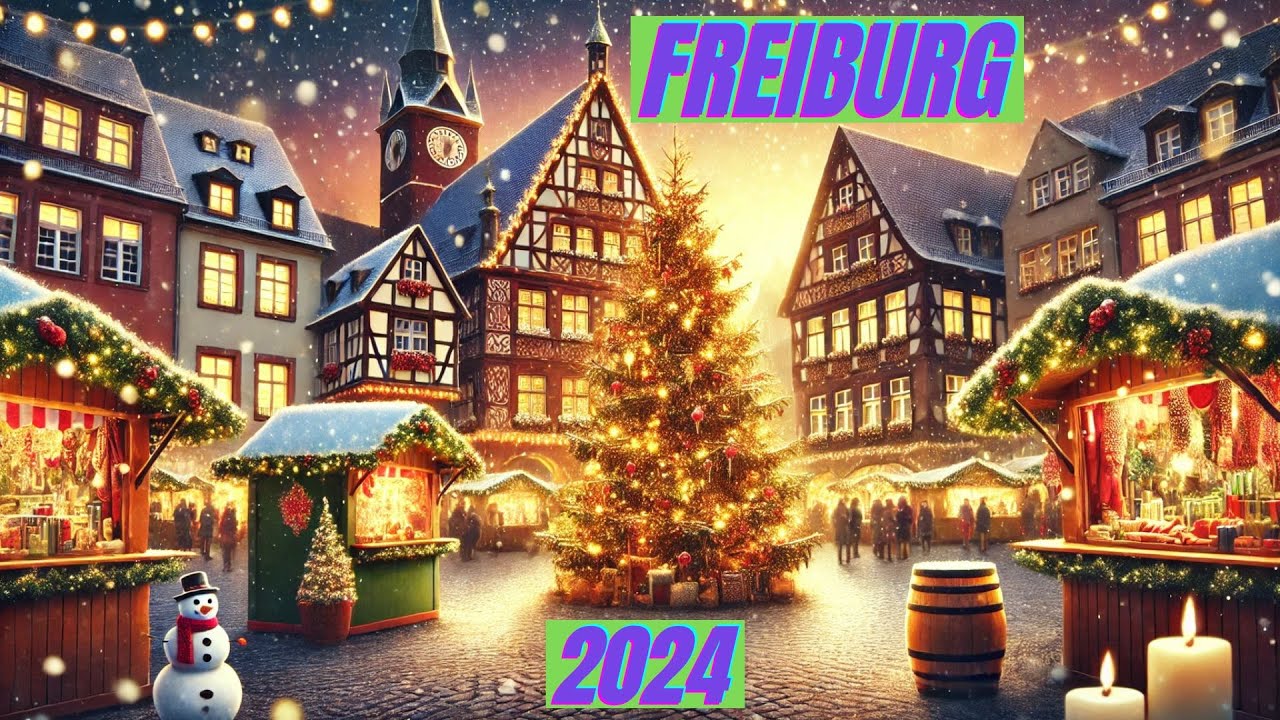 Inside Freiburg's Enchanting Christmas Market - 4K HDR with Local Food & Glühwein