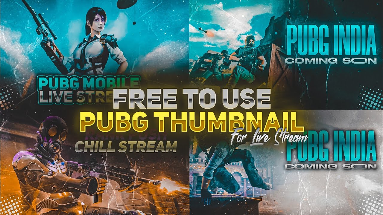 Free To Use Pubg Live Stream Thumbnail Pack Free To Use Pubg Thumbnail Pack Jatt Gfx Youtube