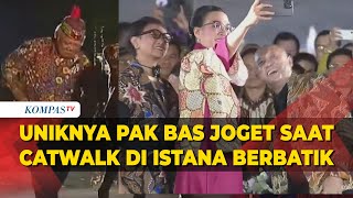 Aksi Menteri PUPR Basuki Ikut Catwalk di Istana Berbatik, Joget dan Selfie Bareng Jokowi & Iriana