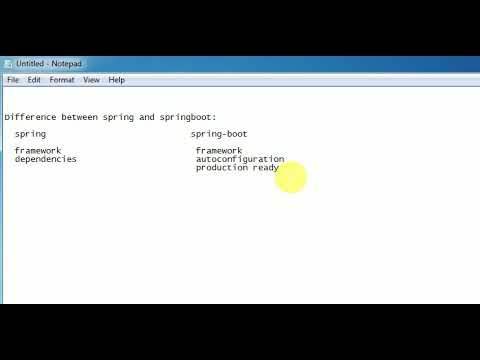 Difference between spring and Spring boot - YouTube