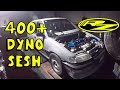 Dyno day  k20a2 turbo civic wagon 400cv   ep7