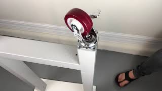 How to: Install Caster Wheels on Sams Club Workbench