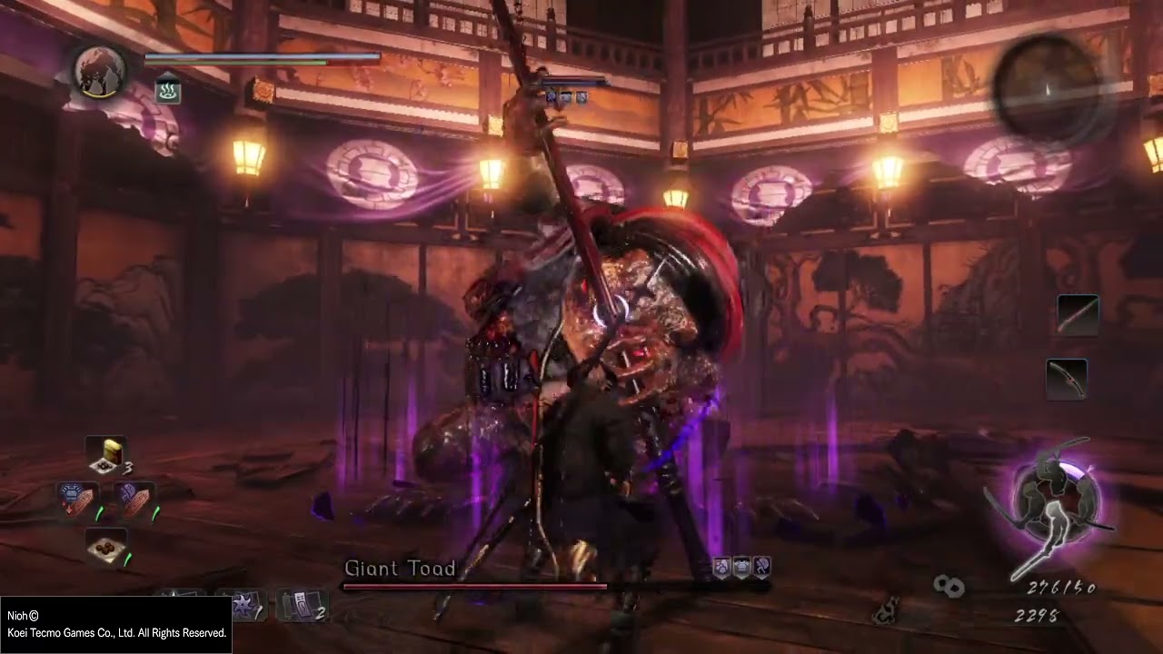 Nioh - How to cheese Giant Toad