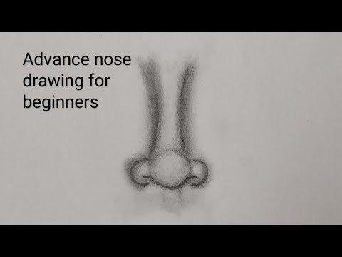 How to draw advance nose drawing