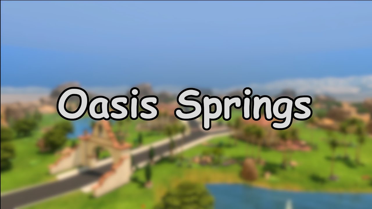 A day in Oasis Springs | Time Lapse (The Sims 4)