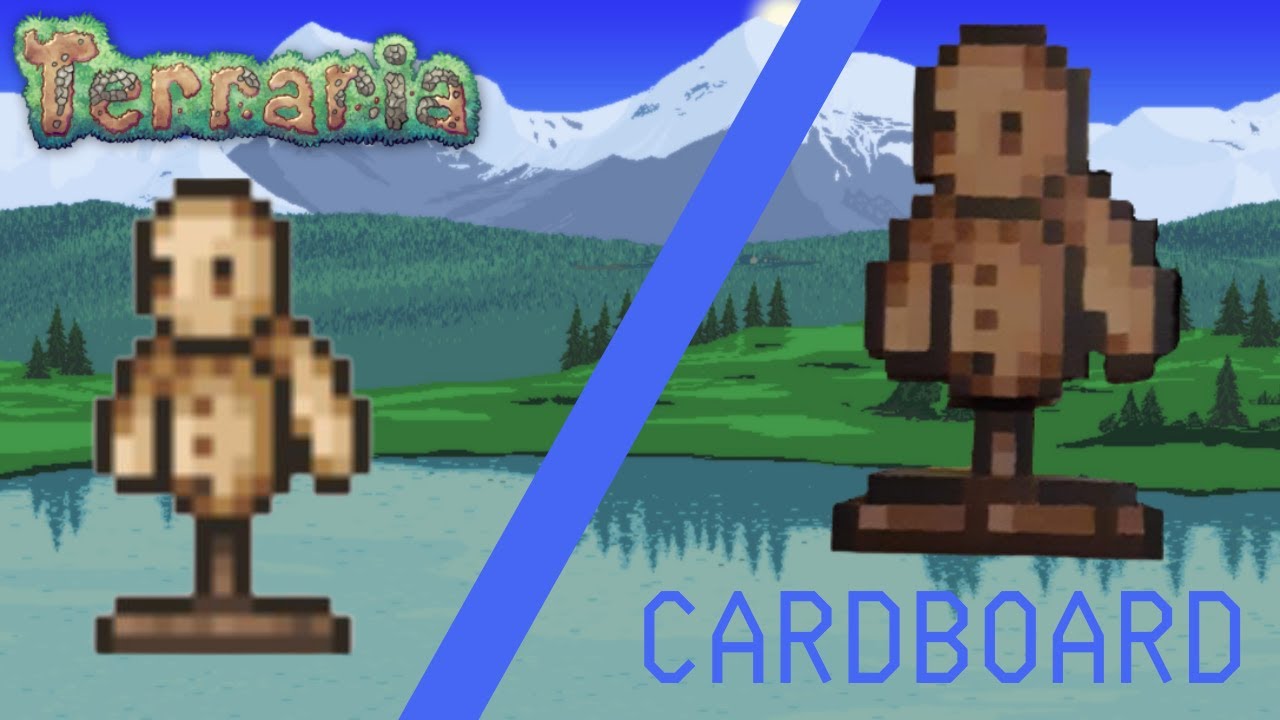 Building A Cardboard Terraria Target Dummy for Terraria Cosplay YouTube