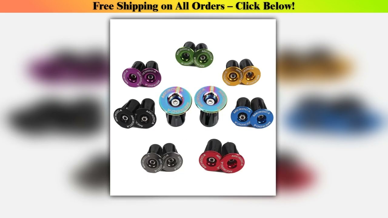 1 Pair Mountain Road Bike Handlebar End Plugs Color Aluminum Alloy Handle Bar End BMX MTB Bike