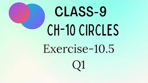 CH-10 | Circles | Exercise-10.5 | A, B and C are three points on a circle with centre O...