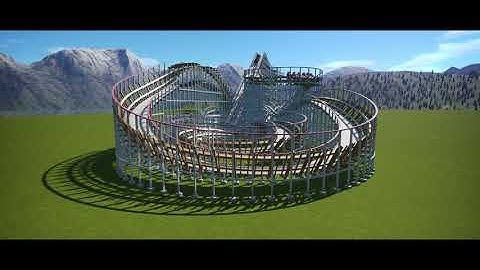 Gravity Group Compact Inverting Wooden Coaster | POV | Planet Coaster Roller Coaster