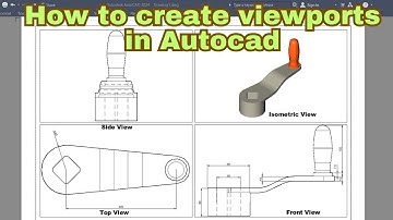 How to Create Viewports in AutoCAD |  viewport in autocad