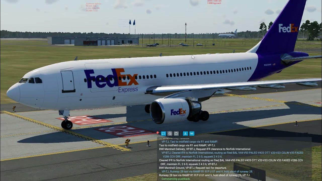 FEDEX Baltimore TO Norfolk (Xplane 12) YouTube