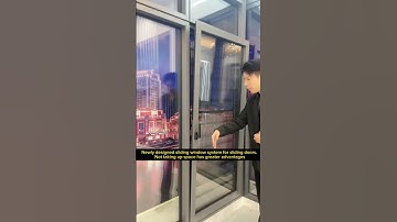 Newly designed sliding window system for sliding doors. Not taking up space has greater advantages