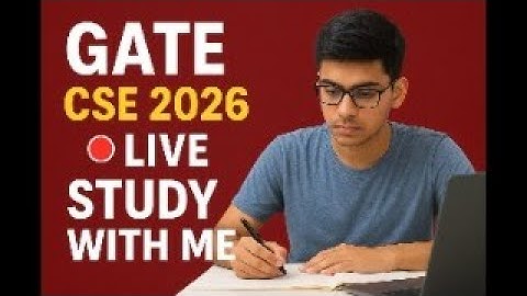 Gate CSE 2026 p[rep. (12 hrs Study target)