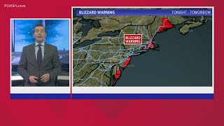 Blizzard Warning issued for New London County