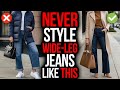 The RIGHT Way To Style WIDE LEG Jeans OVER 50 Flattering Do S Don Ts